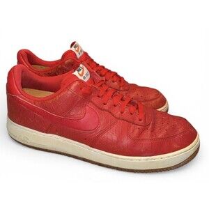 Nike Air Force 1 Low Red Croc Size 12 Limited Edition 718152-800 Authentic 2014